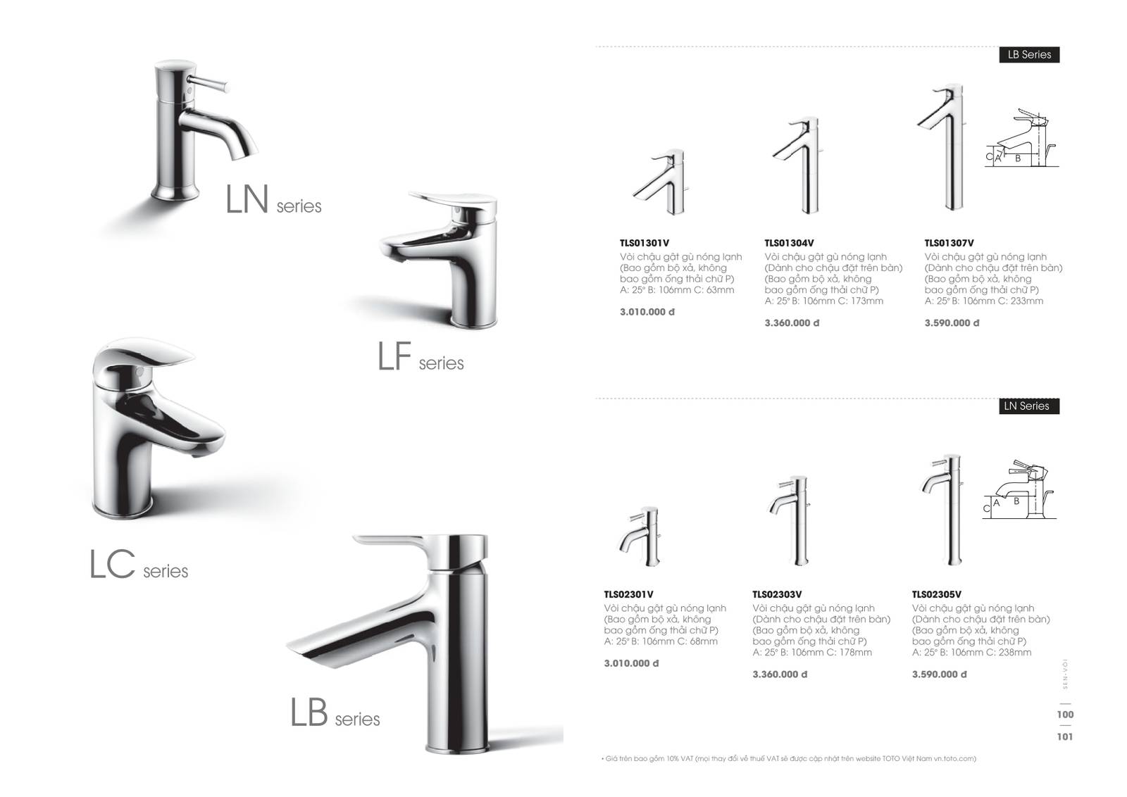 Thiết bị vệ sinh TOTO Catalogue và Bảng giá mới nhất 2024 /Page 45